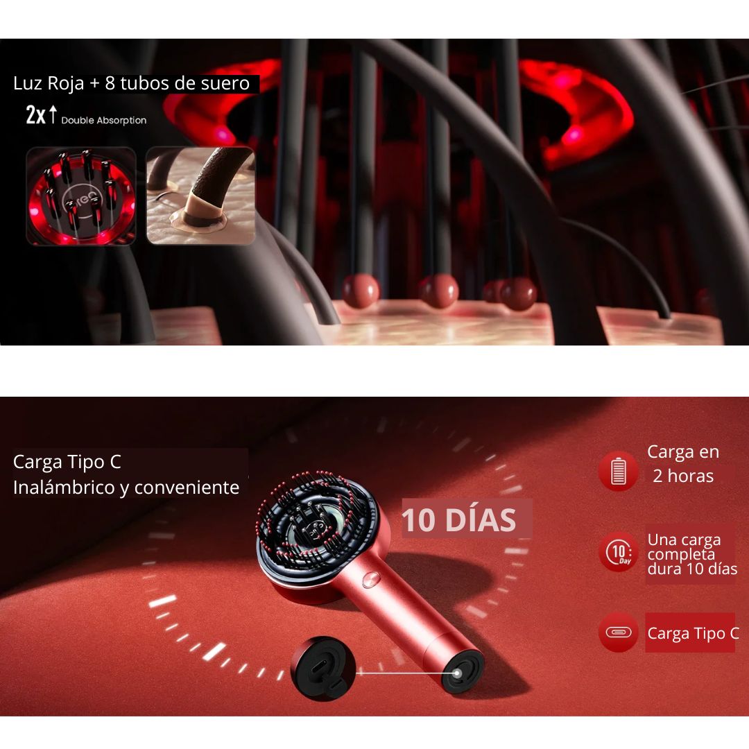 Cepillo Eléctrico para Masaje del Cuero Cabelludo: Relaja, Estimula, Renueva