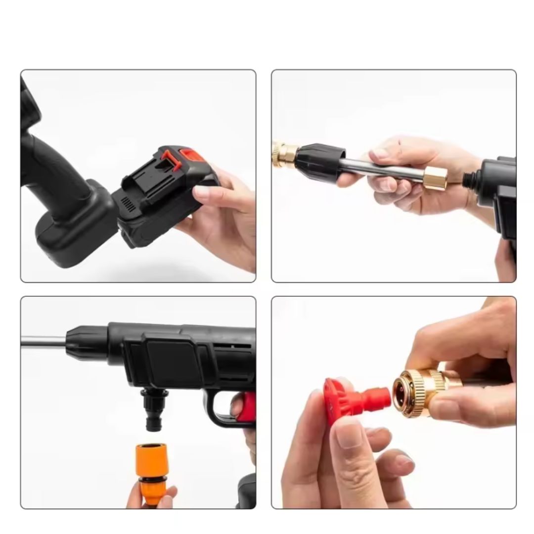 Pistola Pro Hidrolavadora Inalámbrica – Potencia y limpieza donde la necesites
