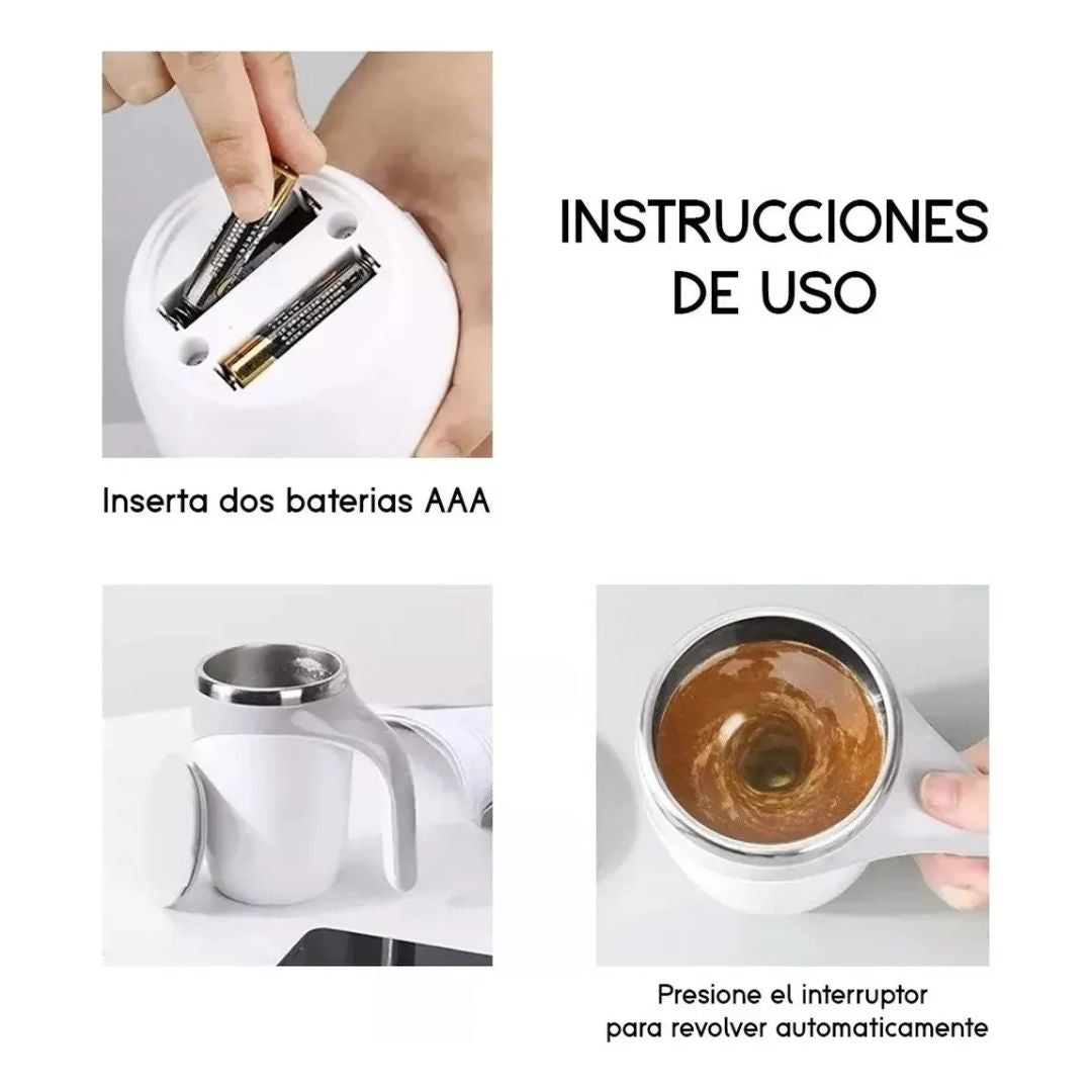 Taza Mezcladora Automática 380ml | Práctica y Moderna