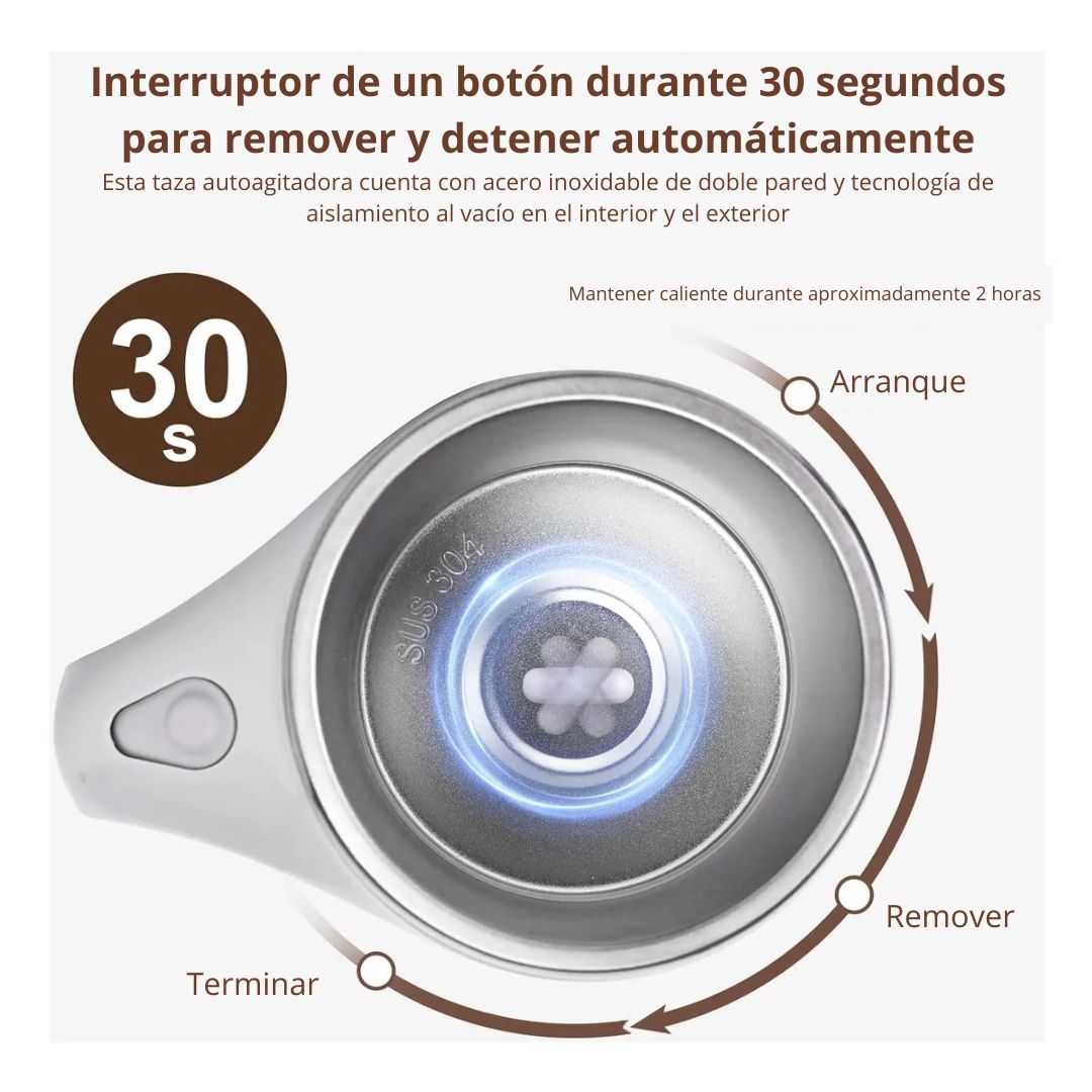 Taza Mezcladora Automática 380ml | Práctica y Moderna