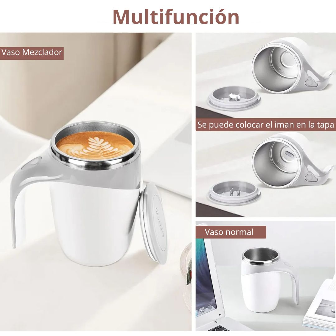 Taza Mezcladora Automática 380ml | Práctica y Moderna