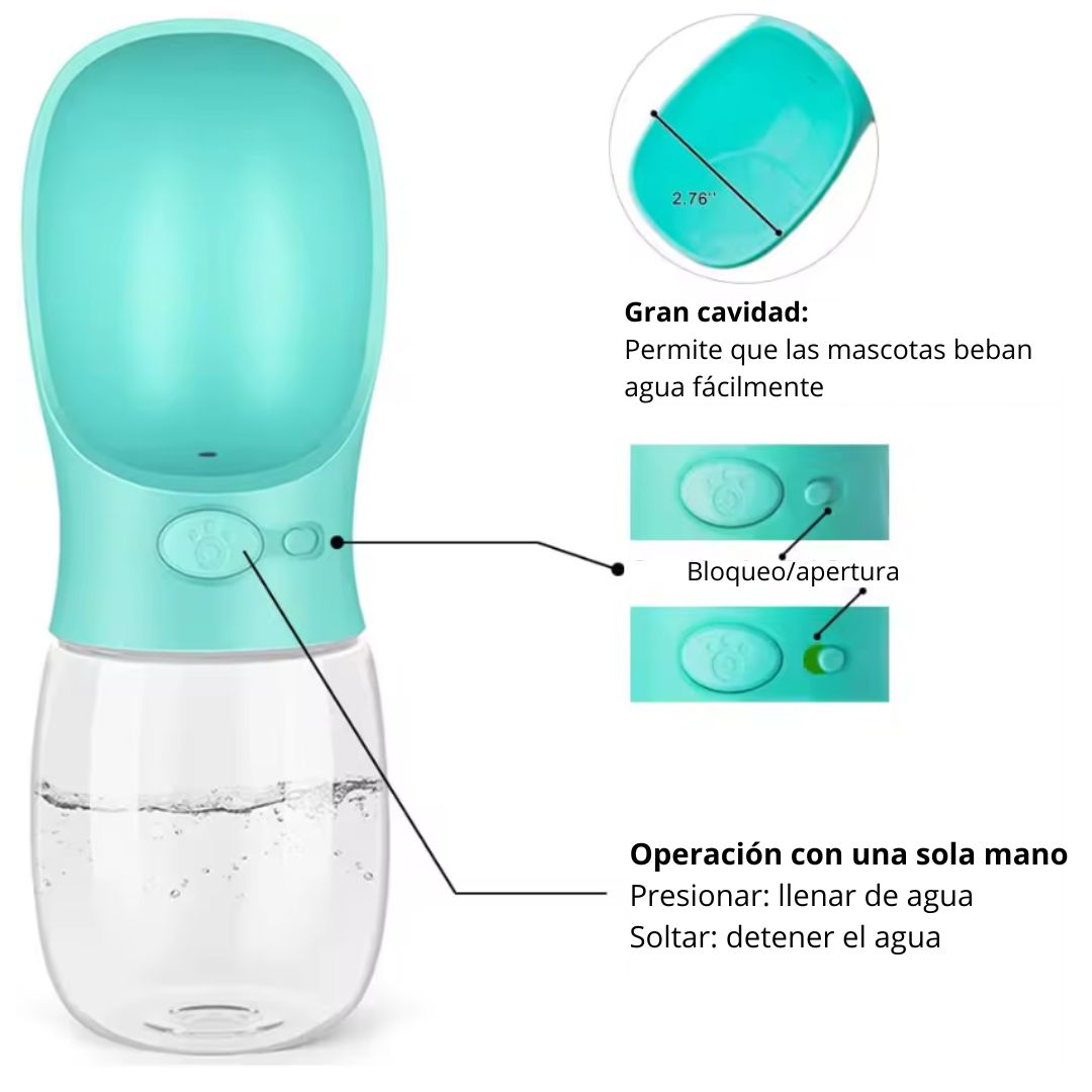 AquaPet® Bebedero Portátil de Mascotas