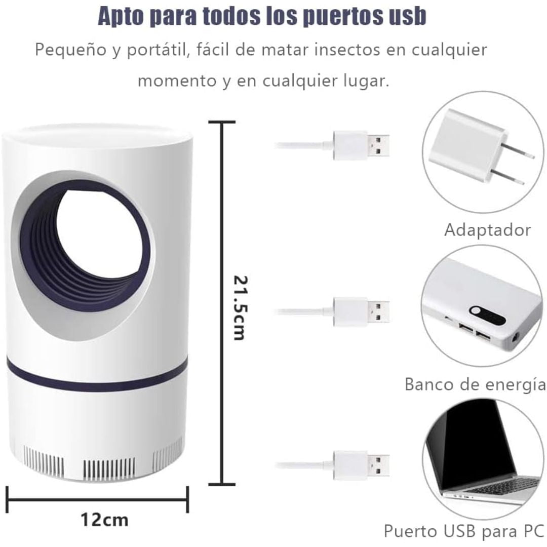 Lámpara Mata Mosquitos 360°