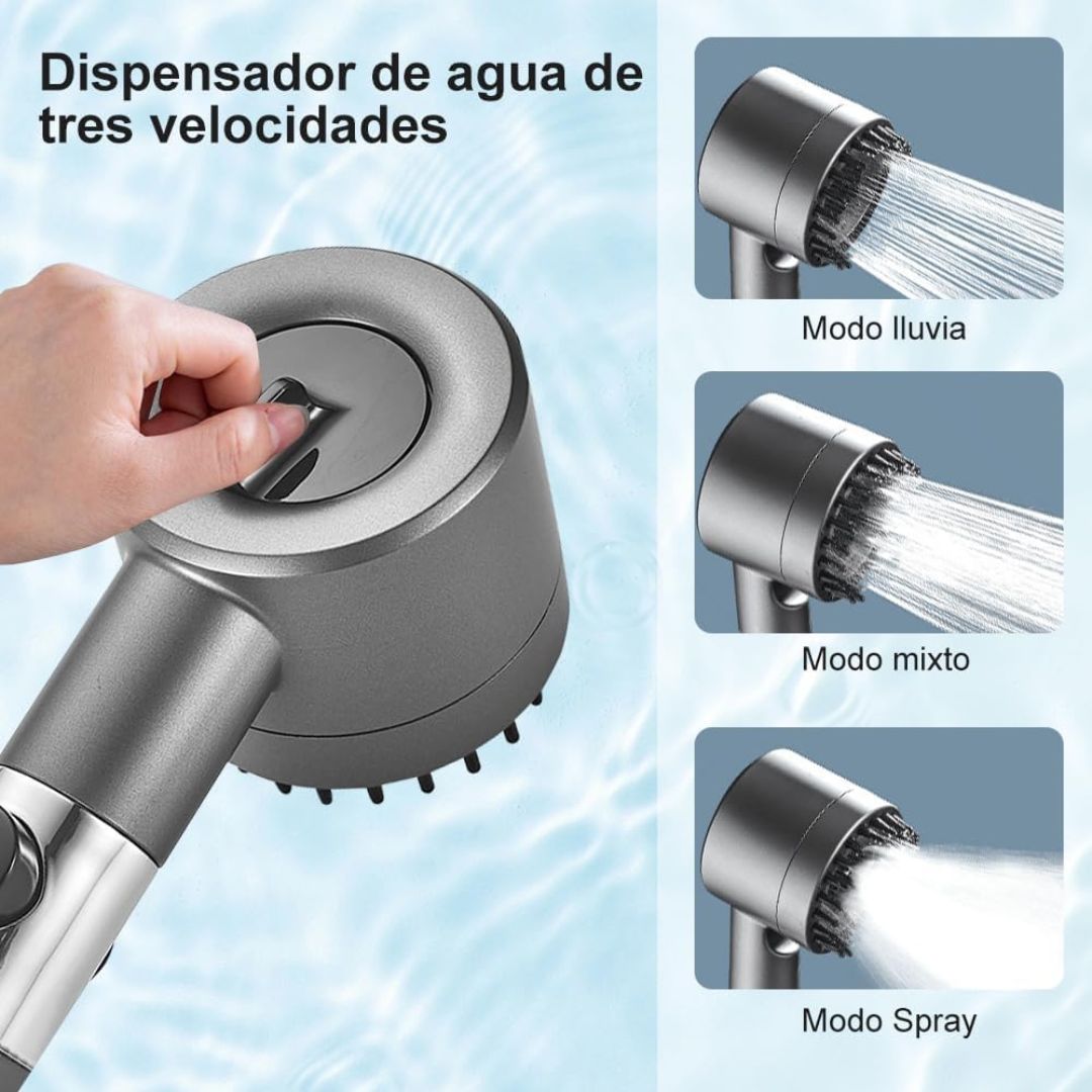 Regadera Masajeadora 4 Modos