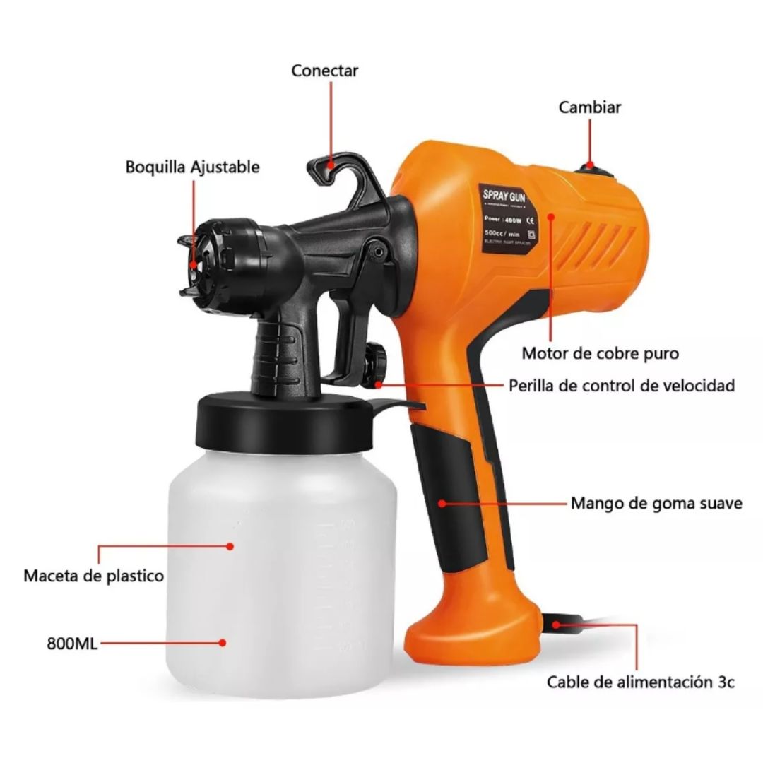 Pistola de Pintura Eléctrica Profesional