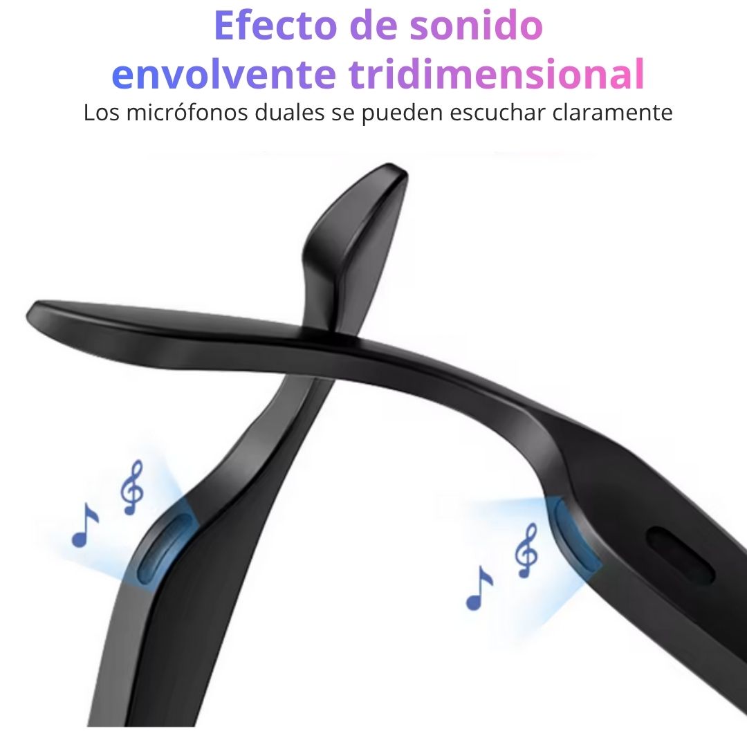 Lentes Bluetooth SMART — Escucha música, contesta llamadas y luce increíble, sin cables