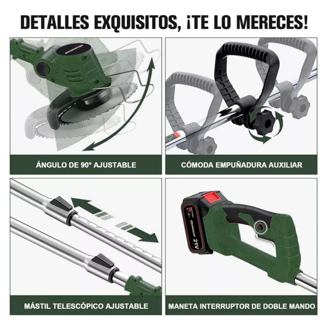 Podadora Recargable 2 en 1: Potencia y Precisión sin Cables