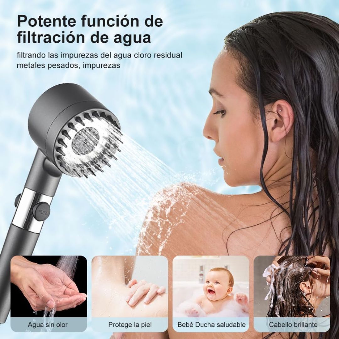 Regadera Masajeadora 4 Modos