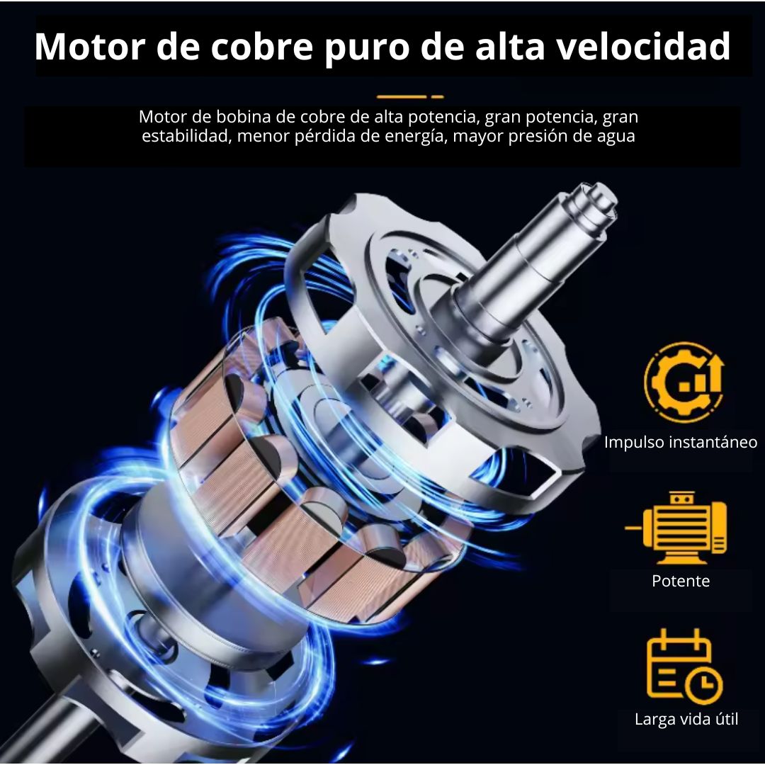 Pistola Pro Hidrolavadora Inalámbrica – Potencia y limpieza donde la necesites