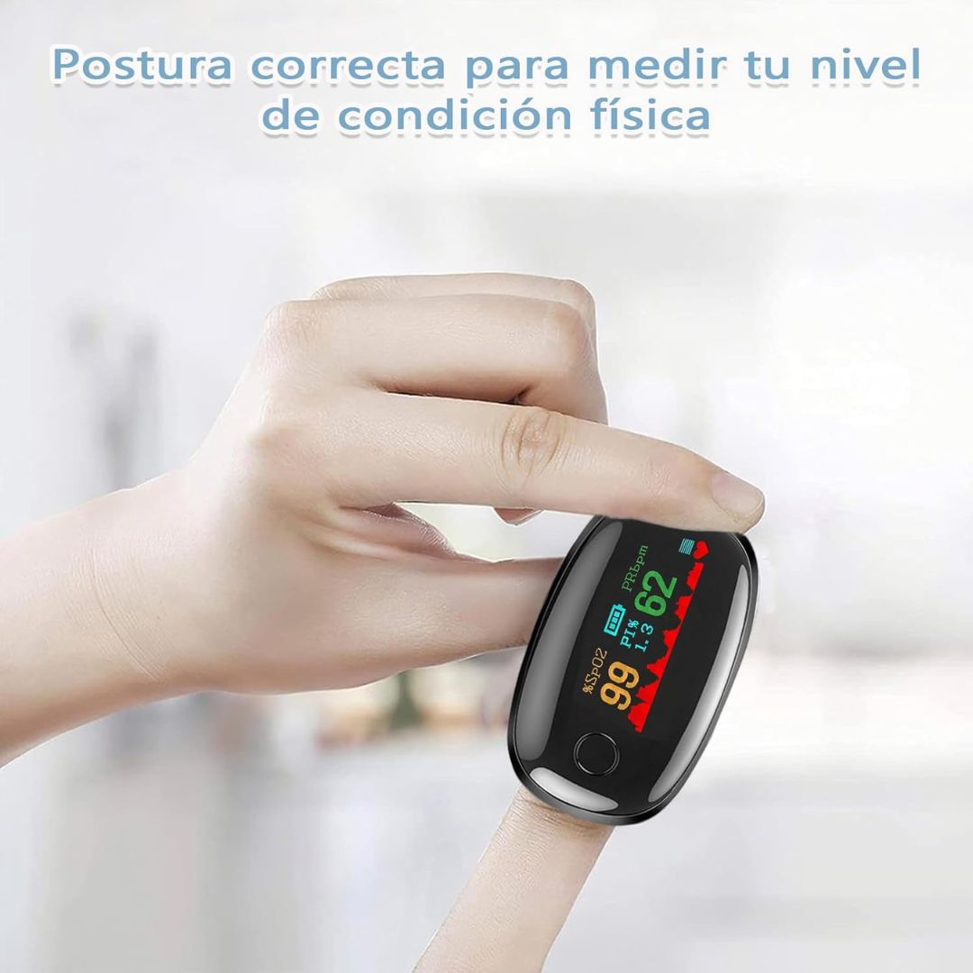 Oxímetro Digital Portátil – Mide tu oxigenación y frecuencia cardíaca en segundos