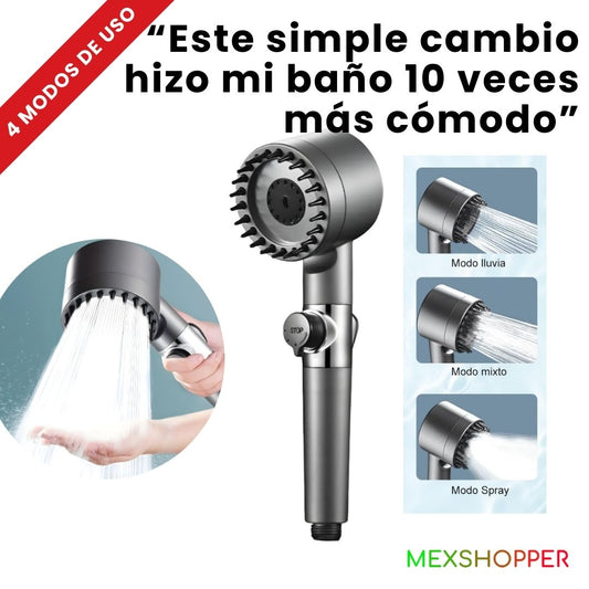 Regadera Masajeadora 4 Modos