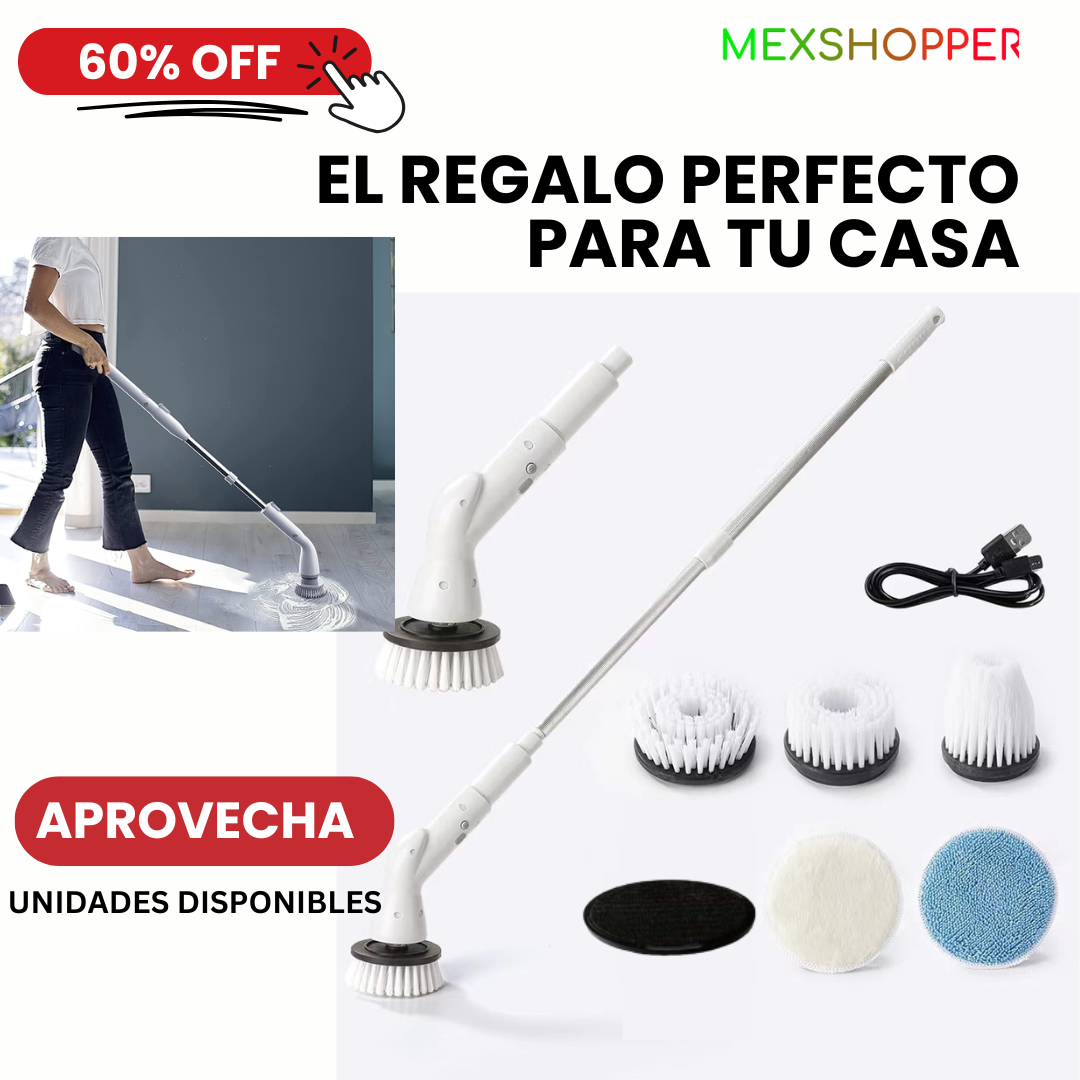Cepillo Eléctrico de Limpieza 6 en 1